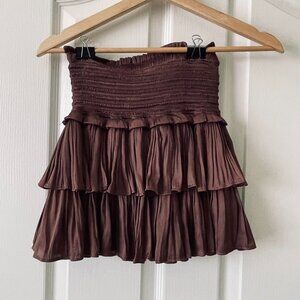 Anna Rae  Brown mini skirt